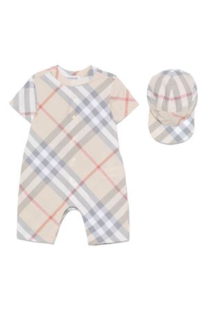 tutina in cotone beige BURBERRY KIDS | 8100701A2205